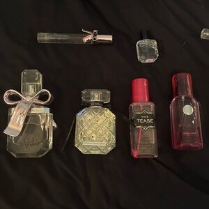 Victoria's Secret Perfume Set with Pink and Clear Bottles